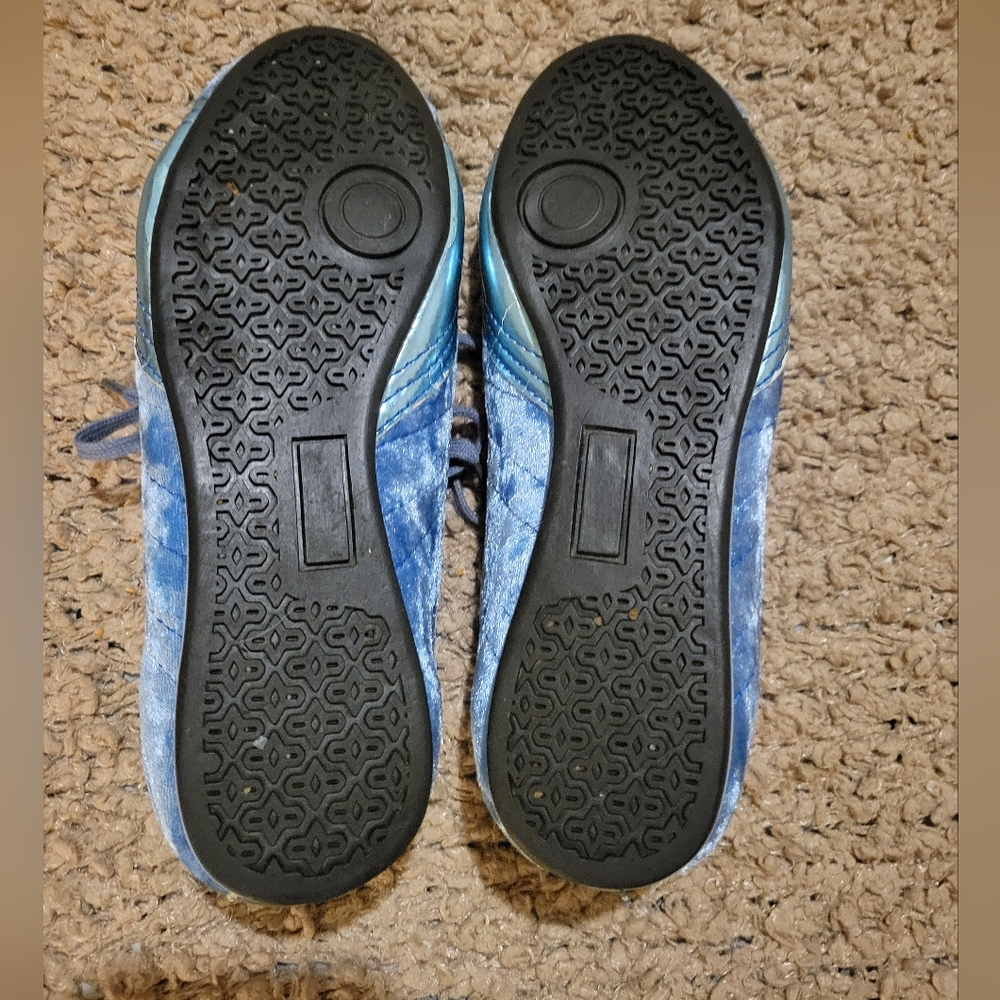 WOMENS VINTAGE BRIDGEWATER STUDIO VELVET SHOES BABY BLUE SIZE 6.5 - Picture 9 of 11